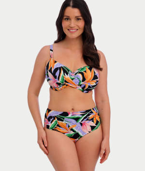 Mykonos Cove High-Waist Bikini Bottom: undefined