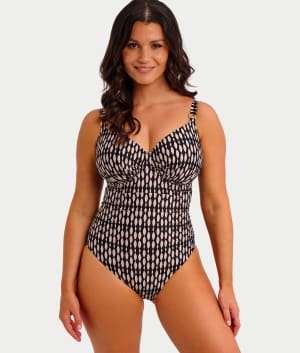 Shell Bay Full Cup Underwire One-Piece: undefined