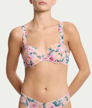 Signature Lace Balconette Bra: undefined