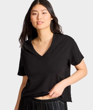 B30 V-Neck Jersey Tee: undefined