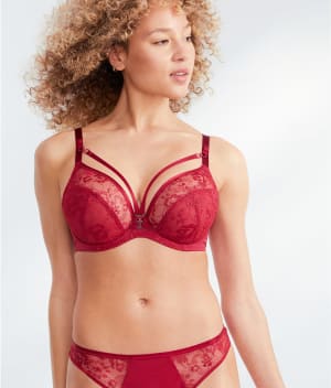 Yasmin Plunge Cage Bra: undefined