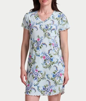 Short Sleeve Knit Sleep Shirt: undefined