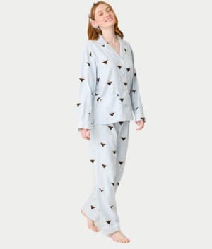 Espresso Martini Flannel Pajama Set: undefined