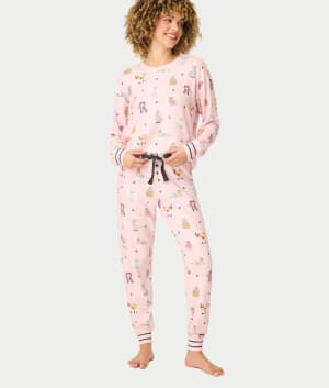 Feline Spooky Halloween Cat Knit Pajama Set: undefined
