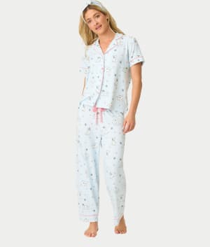 Paws & Breathe Dog Print 3-Piece Knit Pajama Set: undefined
