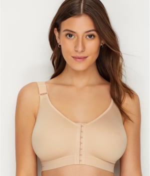 Firm Control Front-Close Sports Bra: undefined