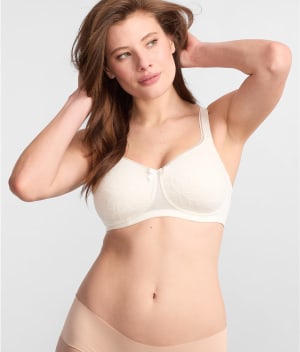 Selena Mastectomy Wire-Free Lace Bra: undefined