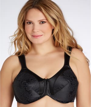 Satin Tracings Minimizer Bra: undefined