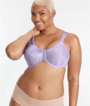 Satin Tracings Minimizer Bra: undefined