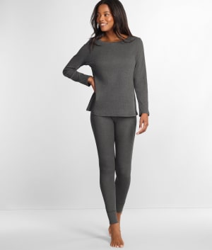 Ribbed Knit Pajama Set: undefined