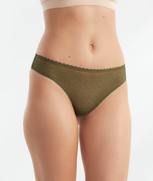 The Flirty Lace Thong: undefined