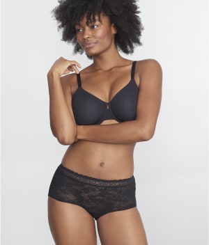 The Soft Stretch Lace Boyshort: undefined