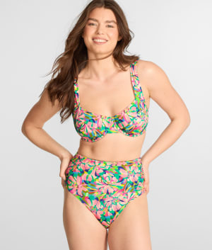 The Slimming High Leg Bikini Bottom: undefined