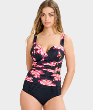 The Slimming Balconette Underwire Tankini Top: undefined
