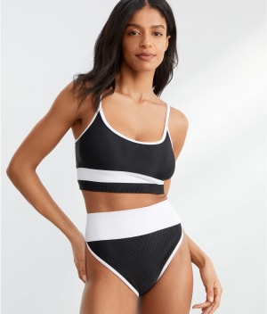 Eva Longline Bikini Top: undefined