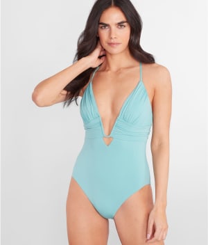 Color Code Bristol Plunge One-Piece: undefined