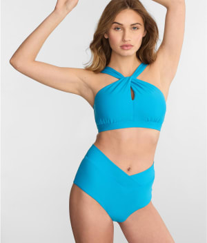 High-Neck Bikini Top: undefined