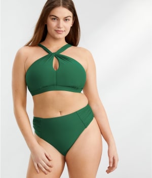High-Neck Bikini Top: undefined