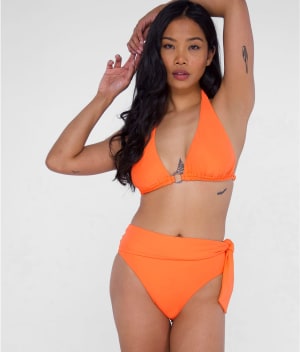 Sash Fold-Over Bikini Bottom: undefined