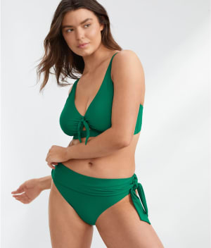 Sash Fold-Over Bikini Bottom: undefined