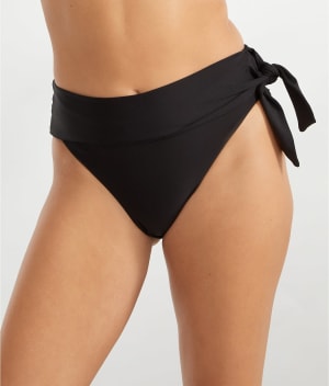 Sash Fold-Over Bikini Bottom: undefined