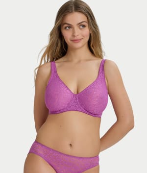 All Over Lace Bra: undefined