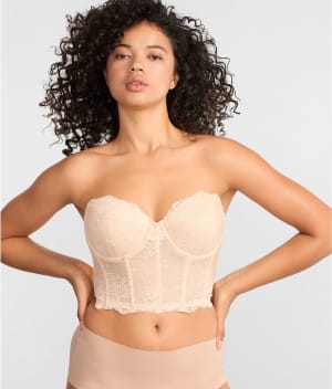 Tayler Lace Strapless Backless Bra: undefined