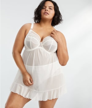 Priya Plunge Babydoll: undefined