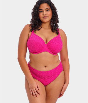 Plus Size Bazaruto Mid-Rise Bikini Bottom: undefined