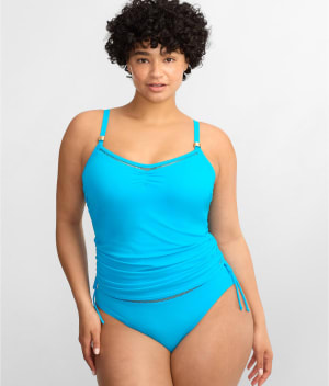 East Hampton Underwire Tankini Top: undefined