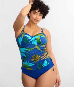 Pichola Twist Underwire Tankini Top: undefined