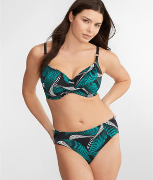 Saint Lucia Mid-Rise Bikini Bottom: undefined