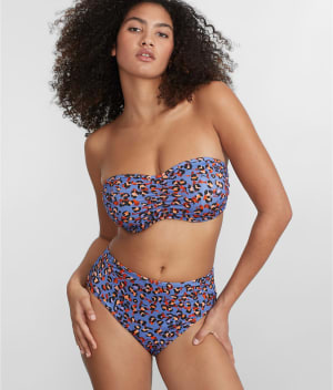 Santiago Nights Bandeau Bikini Top: undefined