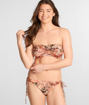 Desert Cat Side Tie Bikini Bottom: undefined