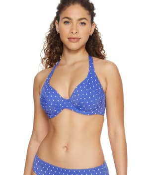 Jewel Cove Halter Bikini Top: undefined