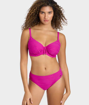 Beach Waves Gather Full Cup Bikini Top: undefined