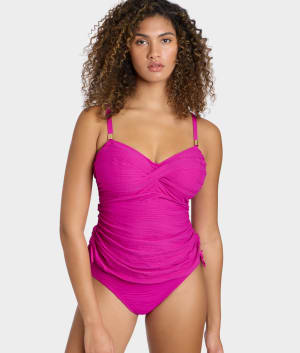 Beach Waves Twist Underwire Tankini Top: undefined