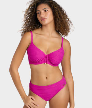Beach Waves Mid Rise Bikini Bottom: undefined