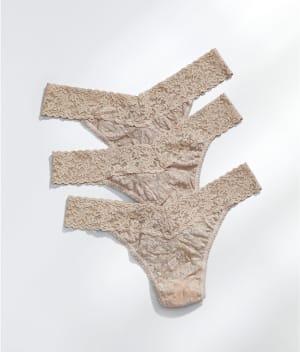 Signature Lace Original Rise Thong 3-Pack: undefined