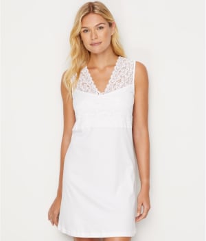 Moments V-Neck Cotton Tank Nightgown: undefined
