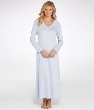 Pure Essence V-Neck Cotton Nightgown: undefined