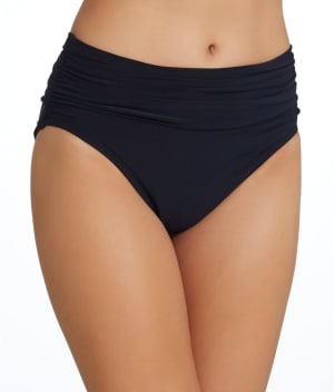 Jersey Shirred Bikini Bottom: undefined