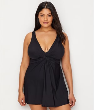 Plus Size Marais Swim Dress: undefined