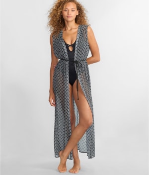 Crinkle Chiffon Long Wrap: undefined