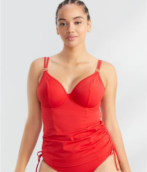 Anya Riva Underwire Plunge Tankini Swim Top: undefined