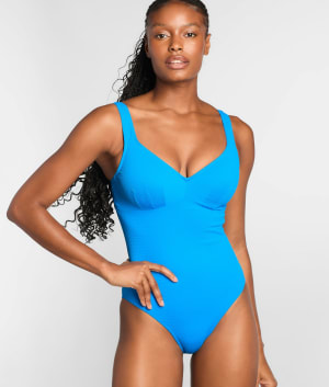 Lara Underwire Plunge One-Piece: undefined