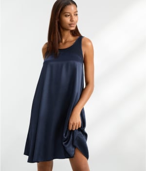 Lindsay Satin Nightgown: undefined