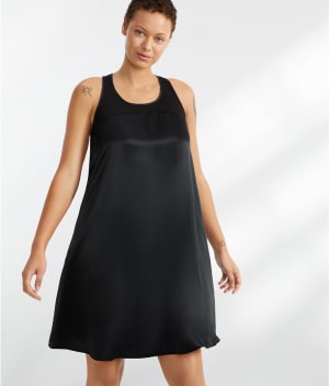 Lindsay Satin Nightgown: undefined