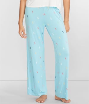 Wide Leg Knit Pajama Pants: undefined