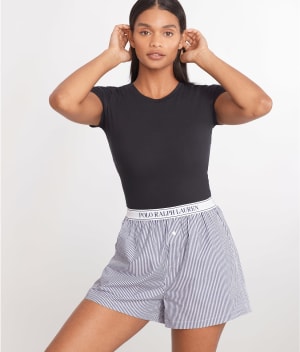 Woven Stripe Boxer: undefined